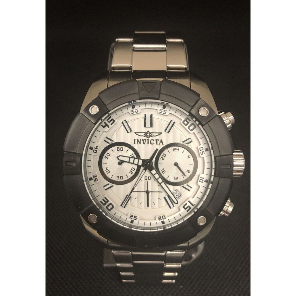 Invicta Specialty Mens Silver-Tone Chronograph Watch 21614